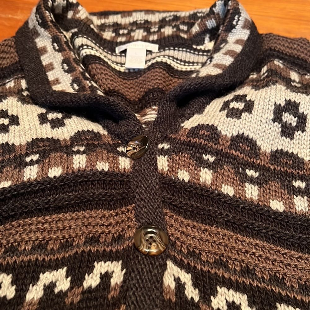 Design History Aztec wool blend tunic sweater‎ - Picture 3 of 7
